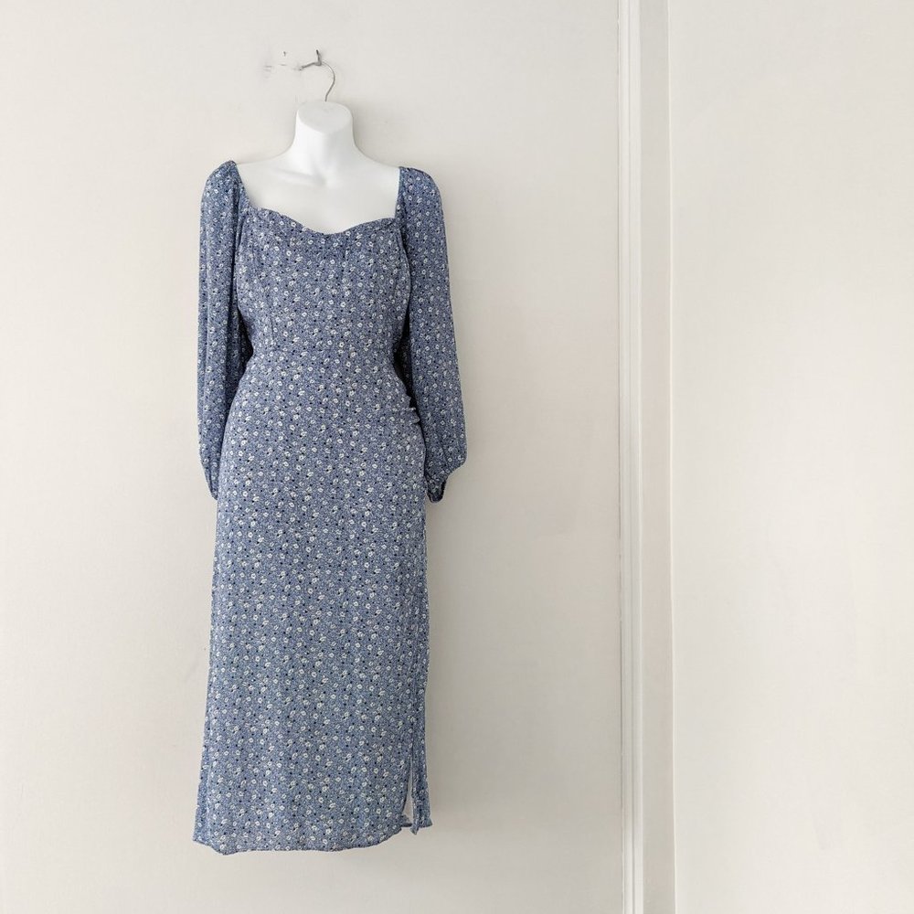 Abercrombie & Fitch Blue Floral Dress